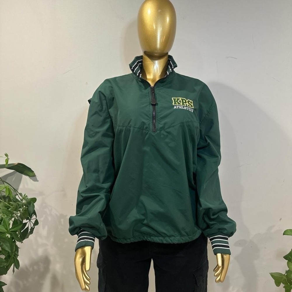 Vintage Boathouse KPS Athletics‎ green 1/4 quarter zip pullover